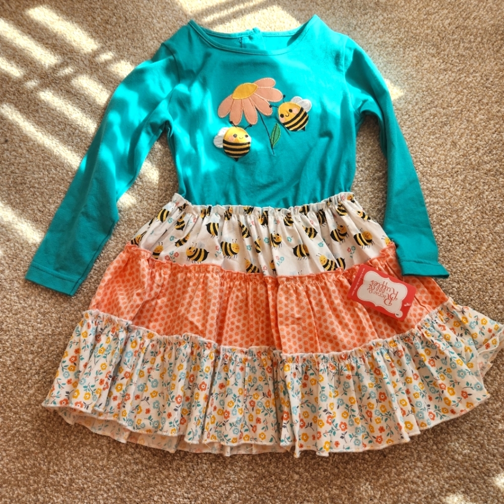 Ricrac & Ruffles bee dress size 5